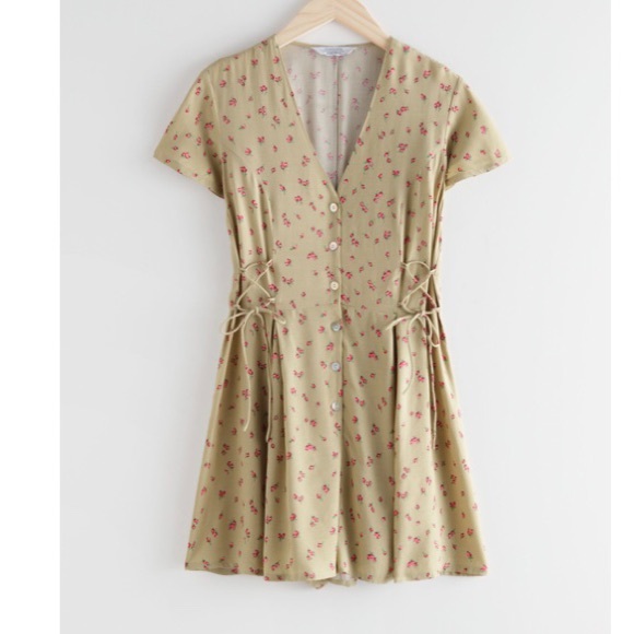 & Other Stories Pants - & Other Stories Criss Criss Strap Romper Size 10